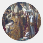 La coronación de Napoleon Jean Auguste Dominique Etiqueta Redonda