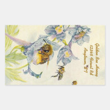 La correhuela de las abejas de la miel del pegatin
