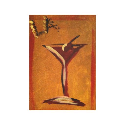 LA COSMO ORIGINAL MARTINI ART WRAPPED CANVAS PRINT