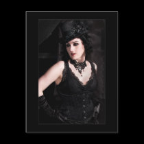 La Dame Noire - Postcard postcards