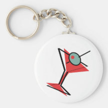 La derecha del tiempo de Martini Llavero Personalizado