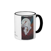 la dolce vida, Whippet,Painting by Sylvia LeDoux mugs