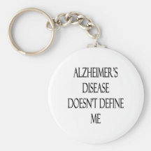 La enfermedad de Alzheimer no me define Llavero Personalizado