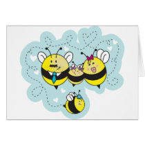 La famille d'abeille / Bee Family cards