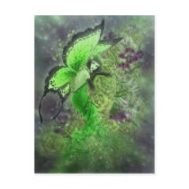 La Fée Verte Postcard  - Absinthe Fairy