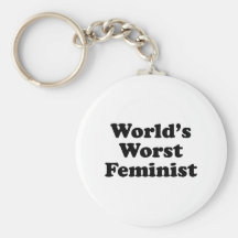 La feminista peor del mundo llaveros personalizados