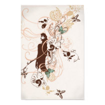 La femme aux papillons Poster posters
