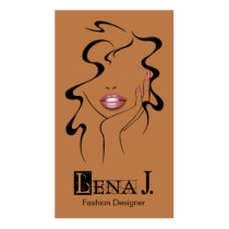 "La Femme" Fashion Designer, Makeup Artist, Style Business Cards