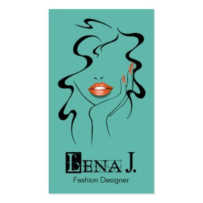&quot;La Femme&quot; Fashion Designer, Makeup Artist, Style Business Card 