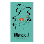 "La Femme" Fashion Designer, Makeup Artist, Style Business Card Templates