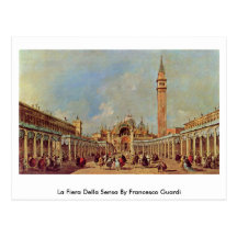 La Fiera Della Sensa By Francesco Guardi Post Cards