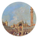 La Fiera Della Sensa In Piazza San Marco. stickers