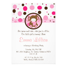 la fiesta de cumpleaños del mono invita a rosa lin anuncio