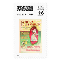 La Fiesta de Los Angeles 1896 Postage Stamp
