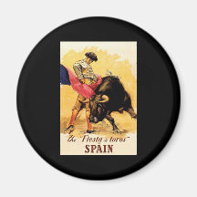 La fiesta De Toros In España Imanes De Nevera
