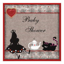 La fiesta del té de la fiesta de bienvenida al beb invitación personalizada