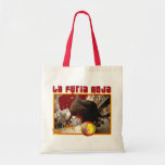 La Furia Roja Raging Bull Futbol Champions 2008 Tote Bags