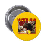La Furia Roja Raging Bull Futbol Champions 2008 Pinback Button