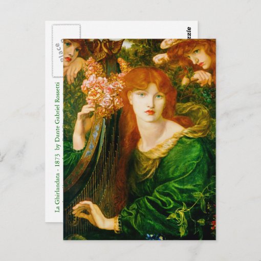 La Ghirlandata By Dante Gabriel Rossetti Postcard Zazzle