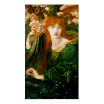 La Ghirlandata - Dante Gabriel Rossetti Business Card