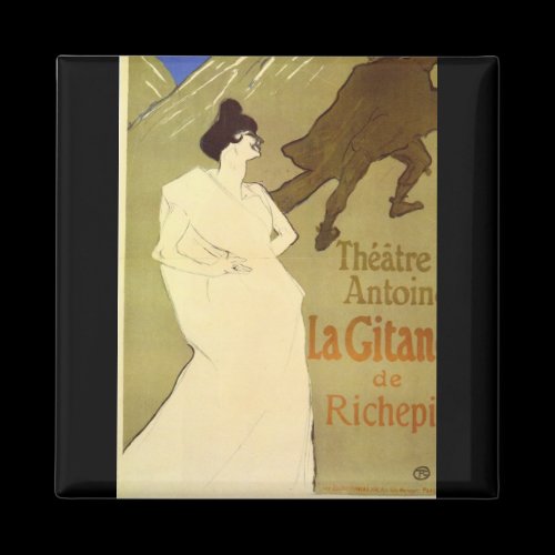La Gitane de Rechepin by Toulouse-Lautrec Fridge Magnet