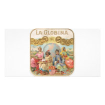 La Globina Cigar Label Personalized Photo Card