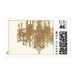 La Gold Chandelier Postage Stamps