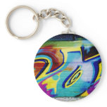 LA Graffiti in Parking Lot_mod lrg2 Keychain
