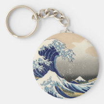 La gran onda de Kanagawa Llavero Personalizado