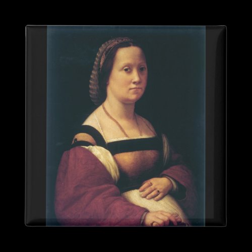 la gravida by Raffaello Sanzio da Urbino Fridge Magnet