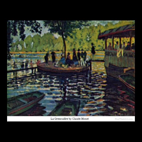 La Grenouillre by Claude Monet Poster