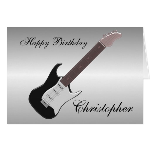 La guitarra eléctrica apenas añade el cumpleaños c tarjeta de ... La guitarra eléctrica apenas añade el cumpleaños c tarjeta de ...