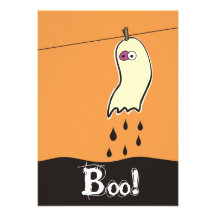La invitación de encargo de Halloween del fantasma