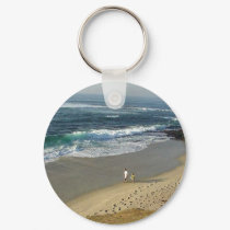 La Jolla Cove Ocean Beach Sand Waves keychains