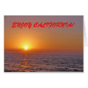 LA JOLLA SUNSET, ENJOY CALIFORNIA! cards by MARISHKA LA JOLLA SUNSET, ENJOY CALIFORNIA! cards