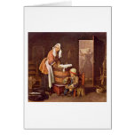 La lavandera de Jean-Baptiste Simeon Chardin Tarjeta