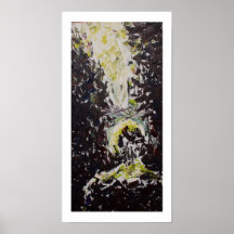 La luz entra en la impresión poster