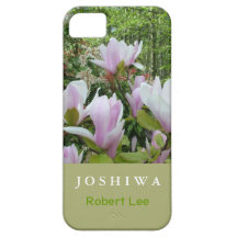 La magnolia púrpura elegante florece la caja del i iPhone 5 Case-Mate carcasa