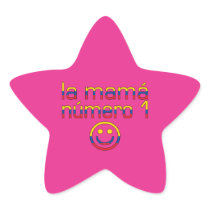 La Mamá Número 1 - Number 1 Mom in Ecuadorian Star Stickers