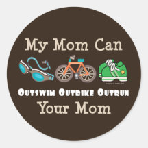 La mamá Outswim a los pegatinas superados Outbike 