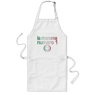 La Mamma Numero 1 ( Number 1 Mom in Italian ) apron