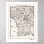 LA Map 1925 Print
