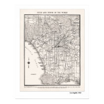LA Map 1925 Print