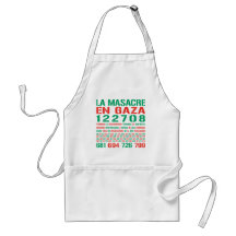 La Masacre En Gaza Aprons
