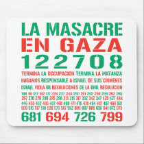 La Masacre En Gaza mousepads