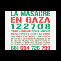 La Masacre En Gaza postcards