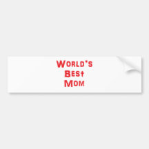 La mejor mamá del mundo etiqueta de parachoque