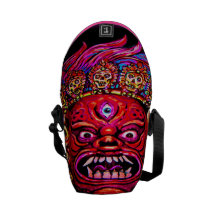 LA MINI BOLSA DE MENSAJERO DEL CARRITO DEL DEMONIO BOLSAS MESSENGER
