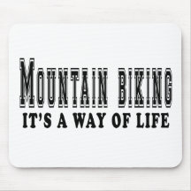 La montaña Biking lo es manera de vida Alfombrillas De Ratón
