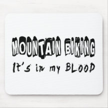 La montaña Biking lo está en mi sangre Alfombrillas De Raton